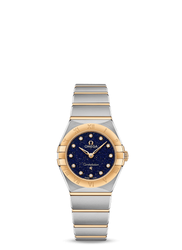 Omega Constellation Manhattan 25 Quartz Stainless Steel / Yellow Gold / Aventurine